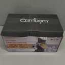 Cambom Rotary Cheese Grater Hand Crank Cheese Shredder for Fresh Cheese, Vegetable, Nuts,Non-slip Suction Base, Three Blades, Black