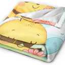 Bee Blanket Bee Gifts for Women Girls Bees Throw Blanket Soft Flannel Cozy Fleece Fuzzy Plush Warm Bedding Stuff for Kids Adults 40 x 50 Inch