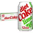 Diet Coke Lime Soda Soft Drink Fridge Pack Cans, 12 fl oz, 12 Pack (EXP 06/26/26)