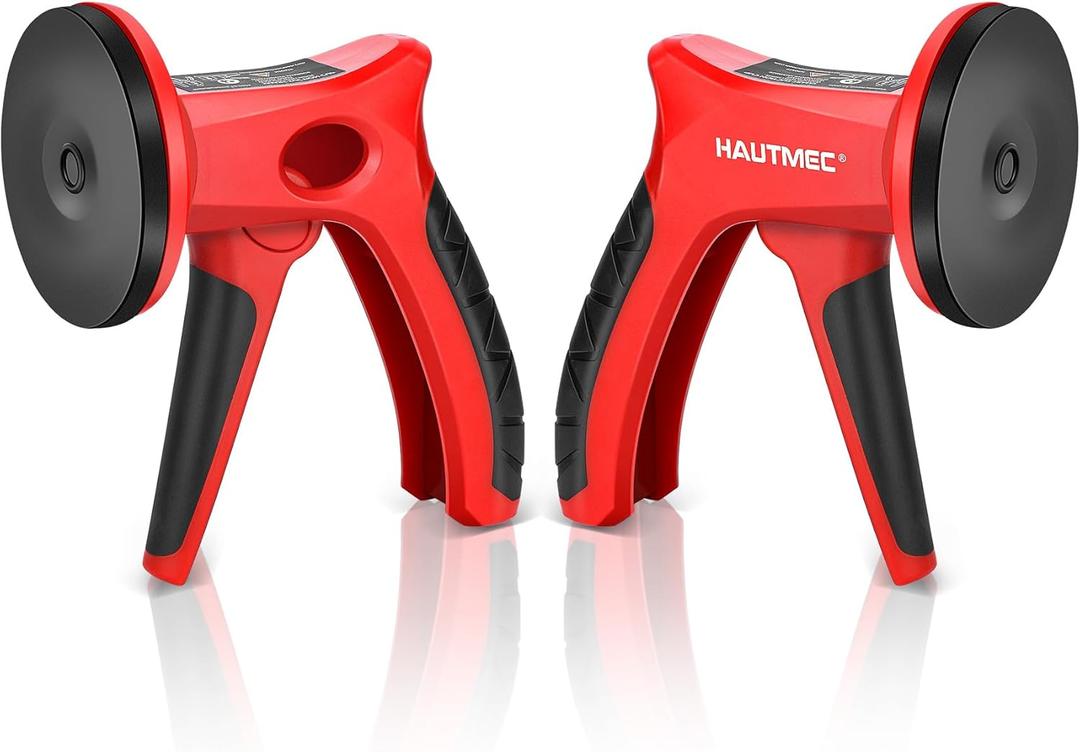 HAUTMEC 2 Pack Pistol Grip Suction Cup  Compact Suction Lifter with Quick Release Lever, One-Handed Operation for Tile, Glass, Stone & More  HT0439