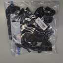 PartyWoo Black Balloons 140 pcs Different Sizes of 18 12 10 5 Inch Black Balloons Arch Kit Garland for Baby Shower Birthday Graduation Casino Gaming Anniversary Retirement Party Decorations Black-Y18