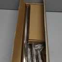 YNL Curved Shower Curtain Rod 35-82In(2.9-6.8Ft), Brushed Nickel Rounded Rustproof Shower Rod for Bathroom Bathtub, Arched Shower Rod, Never Rust|Extra Space|Non-Slip|Expandable|Need to Drill