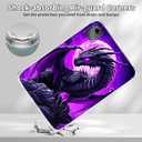 Clear Case for Lenovo Tab M11/Tab K11 LTE 11 Inch 2024, Transparent TPU Silicone Protective Shell Shockproof Case for Lenovo M11 Tablet (TB330FU/TB330XU), Purple Moon Dragon