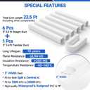 Mini Split Line Set Cover: 3'' 22.5 Ft Decorative Minisplit Lineset Cover Kit, Paintable PVC & PP Universal for Mini Split, Air Conditioner, Central AC, HVAC Heating System Line Protection