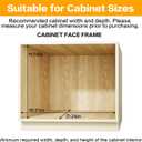 2-Tier Kitchen Cabinet Pull Out Shelf and Drawer Organizer Slide Out Pantry Storaqe Basket in Multiple Sizes (19" W x 21" D)