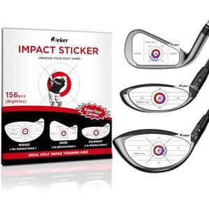 IJEKER Golf Impact Tape - High-Resolution Strike Stickers for Iron, Wood & Fairway Clubs, Non-Residue, Swing Training Aid Impact Labels