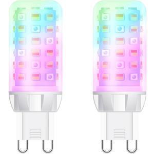 G9 Smart Light Bulb, Compatible with Alexa and Google Assistant, Color Changing Smart Led Bulbs, Dimmable and Tunable, Pack of 2