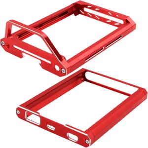 ShareGoo Metal Transmitter Screen Protector Frame Holder & Base Bracket Protective Compatible with Flysky Noble NB4 Transmitter Remote Control (Red)