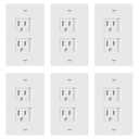 ENERLITES Child Proof Outlet Cover, Self-Closing, Fits Both Duplex and Decorator Outlet, Safety Design, Tamper-Resistant Socket Plug for Receptacle, Size 4.68" x 2.93", 8800-TR, White 6 Pack