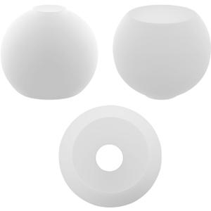 3 Pack White Glass Globe Shade Fixture Replacement, 5.9 Inch Diameter, E26 Base 1-5/8 Inch Fitter, Glass Globe Lampshade Cover for Pendant Wall Sconce Chandelier Vanity Light