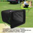 Braveboy 964-05104 964-04090A 964-04096A Grass Bag Assembly Compatible with MTD/Troy Bilt/Cub Cadet/Craftsman RZT 42 44 46 48 50 54 60 S, w/Hard Bottom (1 Pack)