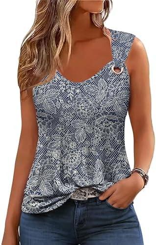 ONLYSTORY Women Loose Fitting Tank Tops Casual Summer Ladies Scoop Neck Sleeveless Shirts M