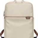 Slim Laptop Backpack for Women, Lightweight Business Backpack for Women Computer Bag Purse for Commuting, Fit 14Inch, Apricot