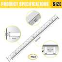 Adjustable Shelf Bracket 40 Inch 8 Pack Silver Shelf Pilaster Strips Shelf Rail Shelf Track Adjustable Wall Shelves Shelf Standards and Supports for Cabinet Closet Organization