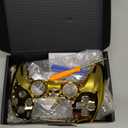 eXtremeRate Chrome Gold Glossy Touchpad Front Top Shell Compatible with ps5 Controller BDM-010 020 030 040 050, DIY Replacement Shell Custom Touch Pad Cover Compatible with ps5 Controller