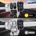Black Hand Controls Switch Housing Caps Buttons Fit for Harley Davidson Electra Glide Street Glide Road King 1996-2013