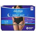 Always Discreet Adult Incontinence Overnight Underwear (L/G) 3 Pacls