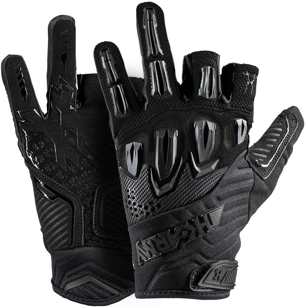 HK Army Hardline Armored Paintball Airsoft Glove (Small, Blackout)