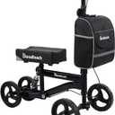BlessReach Economy Knee Scooter, Steerable Knee Walker, Foldable Knee Scooters for Foot Injuries Adult Best Crutches Alternative Black