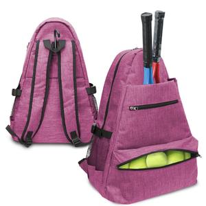 Layway Tennis Backpack for Men Women,Tennis Rackets Bag to Carry Racquets of Racquetball, Squash,Badminton,Pickleball and Other Travel Sport Accessories (Rose Red - B)
