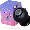 POCOCO Galaxy Star Projector with 2M-Pixel Lens & 5K Discs | Home Planetarium Projector for Relaxation, Study, and Sleep Aid | Includes 2 Films | Ideal Gift (Black)