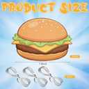 Preboun 24 Pcs Sponge Cartoon Themed Party Decorations 3.94 Inches Hamburger Hanging Swirls Cartoon Ocean Theme Hanging Decor Under the Sea Decoration for Baby Shower Birthday Supplies