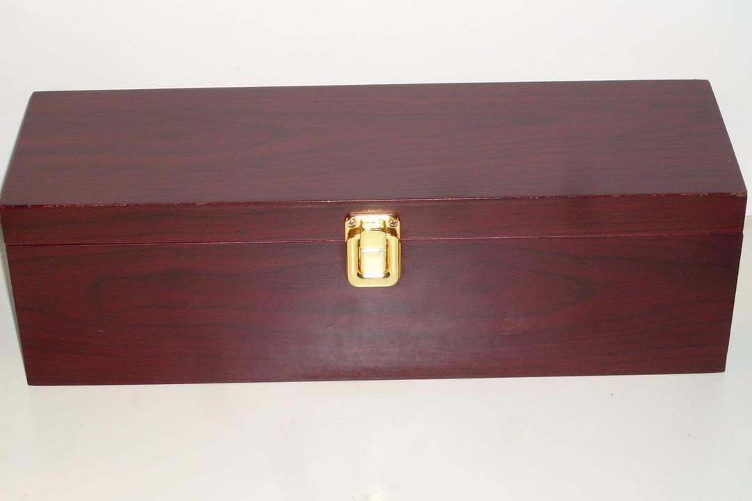 Cherry Wood Wine Bottle Holder with Wine Tool Kit