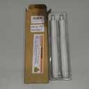 Homemory Real Wax Flameless Taper Candles with Remote Timer, 9.6 Inches White LED Flameless Candlesticks, Dripless Battery Operated Window Candles Flickering Pack of 2 for Fireplace Xmas Halloween