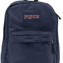 JanSport SuperBreak One Backpack Navy - Durable, Lightweight Bag with 1 Main Compartment, Front Utility Pocket with Built-in Organizer - Premium Backpack