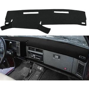 Yiz Dash Cover Mat Custom Fit for 1986-1993 Chevy Chevrolet S10 Blazer/GMC S15 Jimmy Sonoma/91-94 Olds Oldsmobile Bravada,Dashboard Cover Pad Carpet (86-93 Black) J37