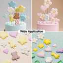 KALAIEN Animal Molds Silicone,Star Chocolate Mold,Heart Gummy Candy Molds Flower Fondant Molds for Candle Mold,ice Cube tray,Cupcake Topper,Polymer Clay Molds Set of 4