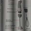 Mueller Multistick 800W 4-in-1 Immersion Blender Handheld, 12 Speed Hand Mixer - Turbo Boost, Heaviest Duty Copper Motor, Titanium Blades Hand Blender, Milk Frother Wand, Whisk, Beaker, Chopper, Grey