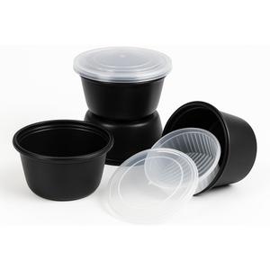 50 oz Disposable Bowls with Lids Double Layer Soup & Food Containers for Takeout, Salad & Healthy Meal Prep, Microwave & Freezer Safe, 25