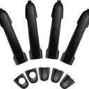 3Pcs Exterior Door Handles for Hyundai Sonata 2005-2010, Front Rear Left Right Driver Passenger Side Replaces 82651-3K00, Primed Black