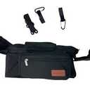 Momcozy Black Universal Stroller Caddy Organizer with Insulated Cup Holders