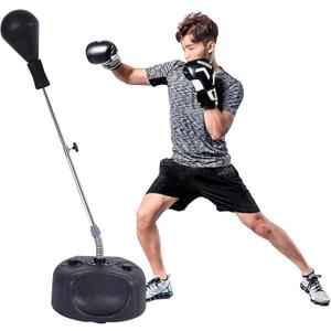 Stiatu Punching Bag with Stand, Heavy Boxing Bag Height Adjustable Reflex Bar and Speed Punching Bag for Adults & Youth, Home Gym Training Equipment for MMA Fitness Stress Relief, Pro