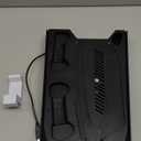 Rysker PS5/Slim/Pro Stand, PS5 Cooling Station Builtin 3Level Cooling Fan & Fast Charger for Disc & Digital, PS 5 Accessories with Safety Screw and Headset Holder