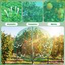 18W x 20L Ft Extra Large Fruit Tree Netting Cover with Zipper and Drawstring, Plant Protection Netting Insect Bird Barrier for Garden Cherry Trees Peach, Keep Birds Squirrels Cicadas Out