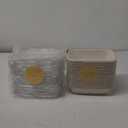 32 oz Rectangle Disposable bowls with lids,Sugarcane Fibers Bowls take away food containers Plant Fibers Freezer Safe 50 Pack