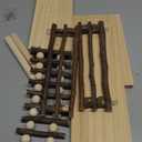 Hamster Platform, Wooden Reptile Bridge, Hamster Enrichment Toys for Guinea Pigs, Chinchilla, Gerbils, Squirrels, Reptiles and Other Small Pets