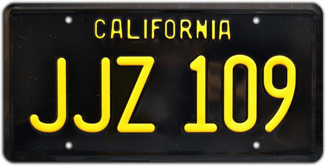 Bullitt | JJZ 109 | Metal Stamped License Plate