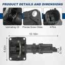 600-399 Front Differential Axle Actuator Compatible with 2011-2021 Ram 1500, 2006-2010 Dodge Ram 1500, 2019-2021 Ram 1500 Classic 4WD Hub Lock Actuator Kit # 52114387AF 68399418AA