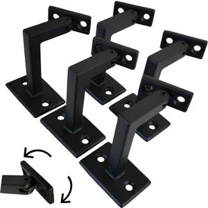 Heavy Duty Swivel   Handrail Brackets  , -, Integrated DIE- Brackets for Indoor Staircase (Pack of 5)