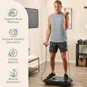 Lifepro Waver Vibration Plate Exercise Machine High-Intensity Vibration Plate for Lymphatic Drainage Full-Body Workout Vibrating Platform with Loop Bands Fitness Equipment for Strength & Toning