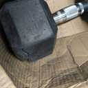 Amazon Basics Rubber Hex Dumbbell Hand Weight, 35 Lb