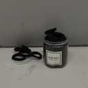 50PCS Black Hair Ties,Cotton Seamless Ponytail Holders,No Damage Elastics Hair Bands for Thick Heavy &Curly Hair