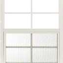 18x23 Shed Window, Flush Mount Sliding Window with Tempered Glass & Screen, White, 1-Pack