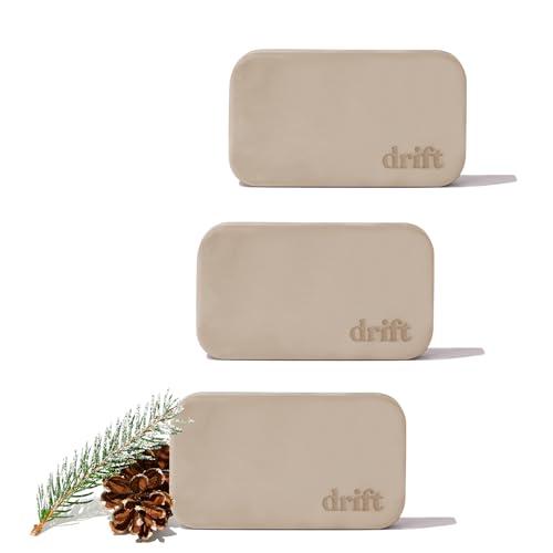 Drift Car Air Freshener - The Original Wood Air Freshener - Car Odor Eliminator - Long Lasting Scent - Metal Clip - Essential Oils - Clean Ingredients - Pine Scent 3 Pack Refill - NO CLIP INCLUDED - ONE MISSING