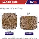 GVEN Windshield Sun Shade Car Sunshade Truck Accessories Large-Size Front Window Shades Windshield Cover Visor for Full-Size MPVs, Vans, Trucks, SUVs, Tesla (Leopard, L)