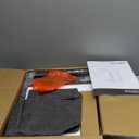 VASAGLE C-Shaped End Table, Small Side Table for Couch, Sofa Table with Metal Frame for Living Room, Bedroom, Bedside, Rustic Brown and Black